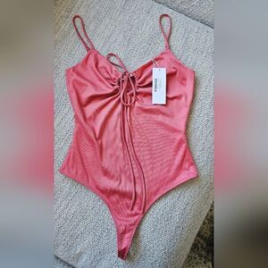💝Nwt Sadie & Sage Rose Pink Bodysuit